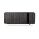 Credenza 4A Orissa nero Bizzotto vista