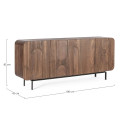 Credenza 4A Orissa naturale Bizzotto dimensioni
