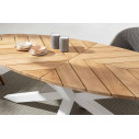 Tavolo Palmdale 240x110 bianco Bizzotto dettaglio