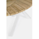 Tavolo Palmdale 240x110 bianco Bizzotto dettaglio