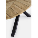 Tavolo Palmdale 240x110 carbon Bizzotto dettaglio