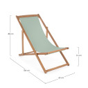 Sdraio Relax Noemi verde salvia Bizzotto dimensioni
