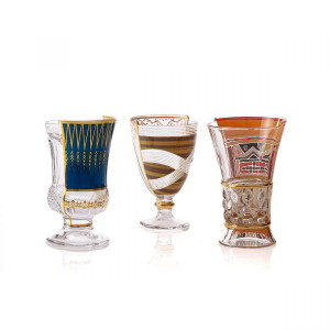 Hybrid Glasses Pannotia Set 3 Cocktail Glasses Seletti