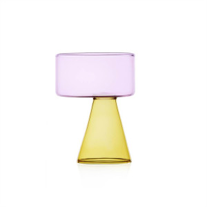 Travasi Bicchiere Giallo-Rosa
