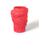 Magna Graecia Terracotta Vaso Man Pink Bounganvillea Seletti vista