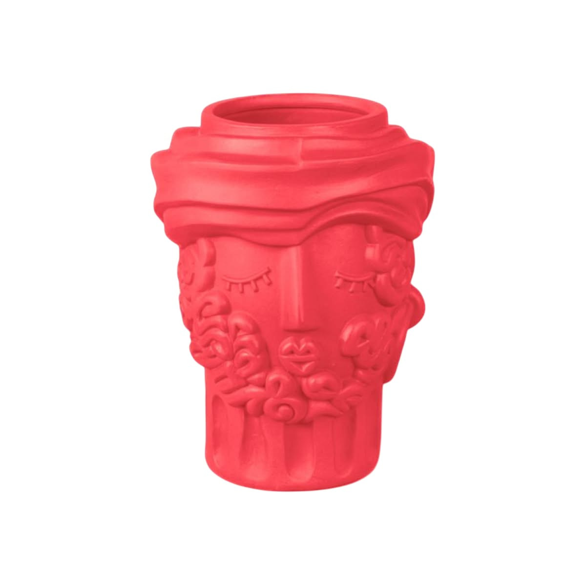 Magna Graecia Terracotta Vaso Man Pink Bounganvillea Seletti