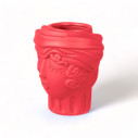 Magna Graecia Terracotta Vaso Women Pink Bounganvillea Seletti vista