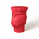 Magna Graecia Terracotta Testa di Moro Man Pink Bouganvuillea Sgabello Seletti vista