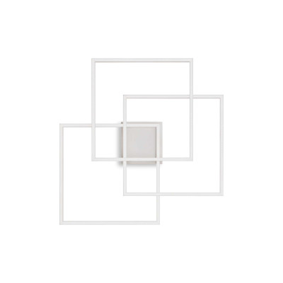 Frame Pl Quadrato Bianco Lampada da soffitto 