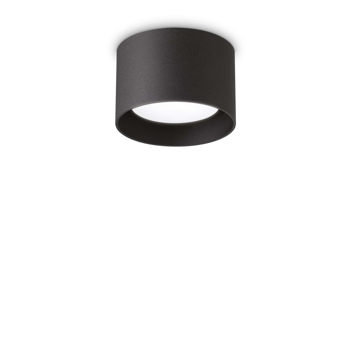 Spike Pl1 Round Nero Lampada da soffitto