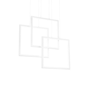 Frame Sp Quadrato Bianco Lampada a sospensione
