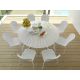 Sedia Ninfea Dinner Bianco ambientazione