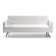 Divano letto Roger 210 cm bianco vista