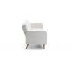 Divano letto Roger 210 cm bianco vista