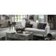 Divano letto Roger 210 cm bianco ambientazione 