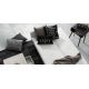Divano letto Roger 210 cm bianco ambientazione 
