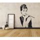 Sticker Audrey Hepburn ambientazione