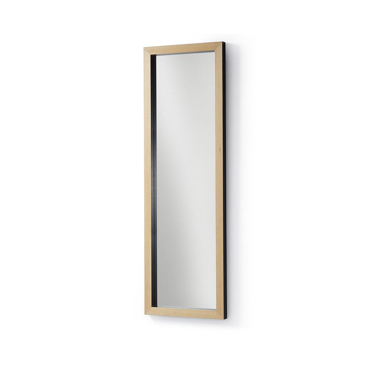 Specchio Drop 148 legno/nero