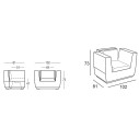 Poltrona Big Cut scheda tecnica