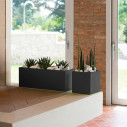 Vaso Kube con ruote L 100 ambientazione