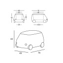 Contenitore Plust Van in frassino scheda tecnica