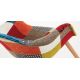 Sedia Kevya patchwork multicolore dettaglio