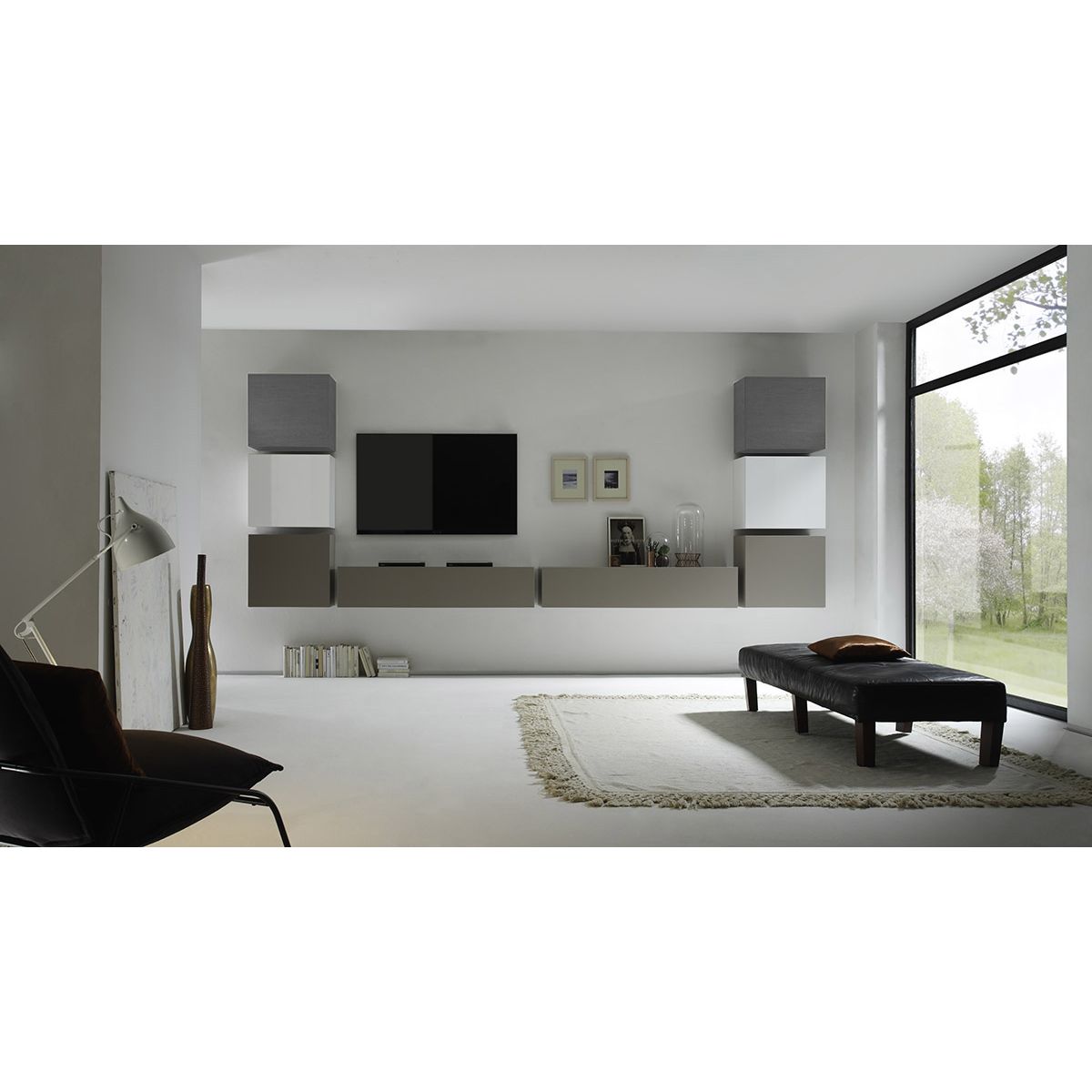 Composizione Billund rovere grigio