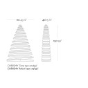 Chrismy 1,5 m Lampada albero luminoso Vondom dimensioni