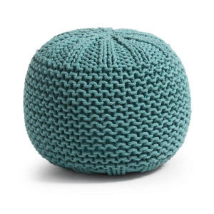 Pouf Shott Ø 50 cm turchese