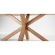 Tavolo Argo 180 cm melammina naturale gambe effetto legno dettaglio