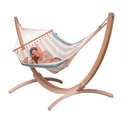 Amaca Colada doppia con supporto canoa