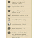Amaca Modesta singola con supporto canoa scheda tecnica