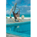 Sedia pensile Habana Lounger con supporto vela ambientazione
