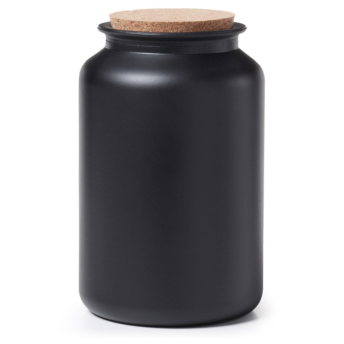 Barattolo Silom H 25 cm in vetro nero