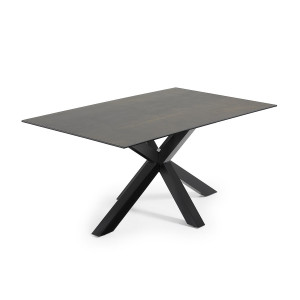 Tavolo Arya 160x90 nero piano ceramica