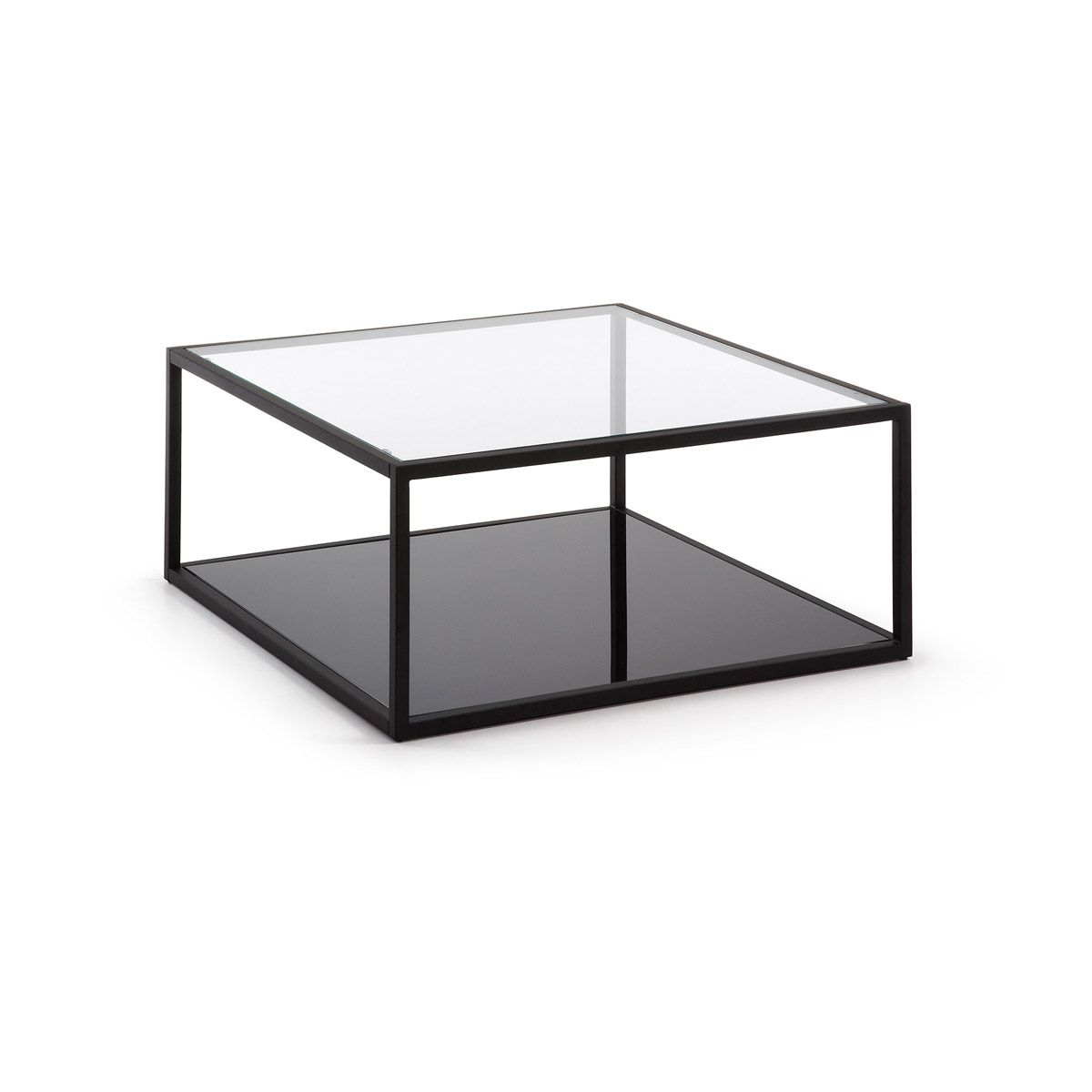 Tavolino quadrato Blackhill 80 x 80 cm nero
