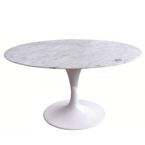 Tavolino Tulip Ø 90 H 40 Marmo Carrara 