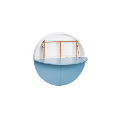Libreria Pill con ribalta blu