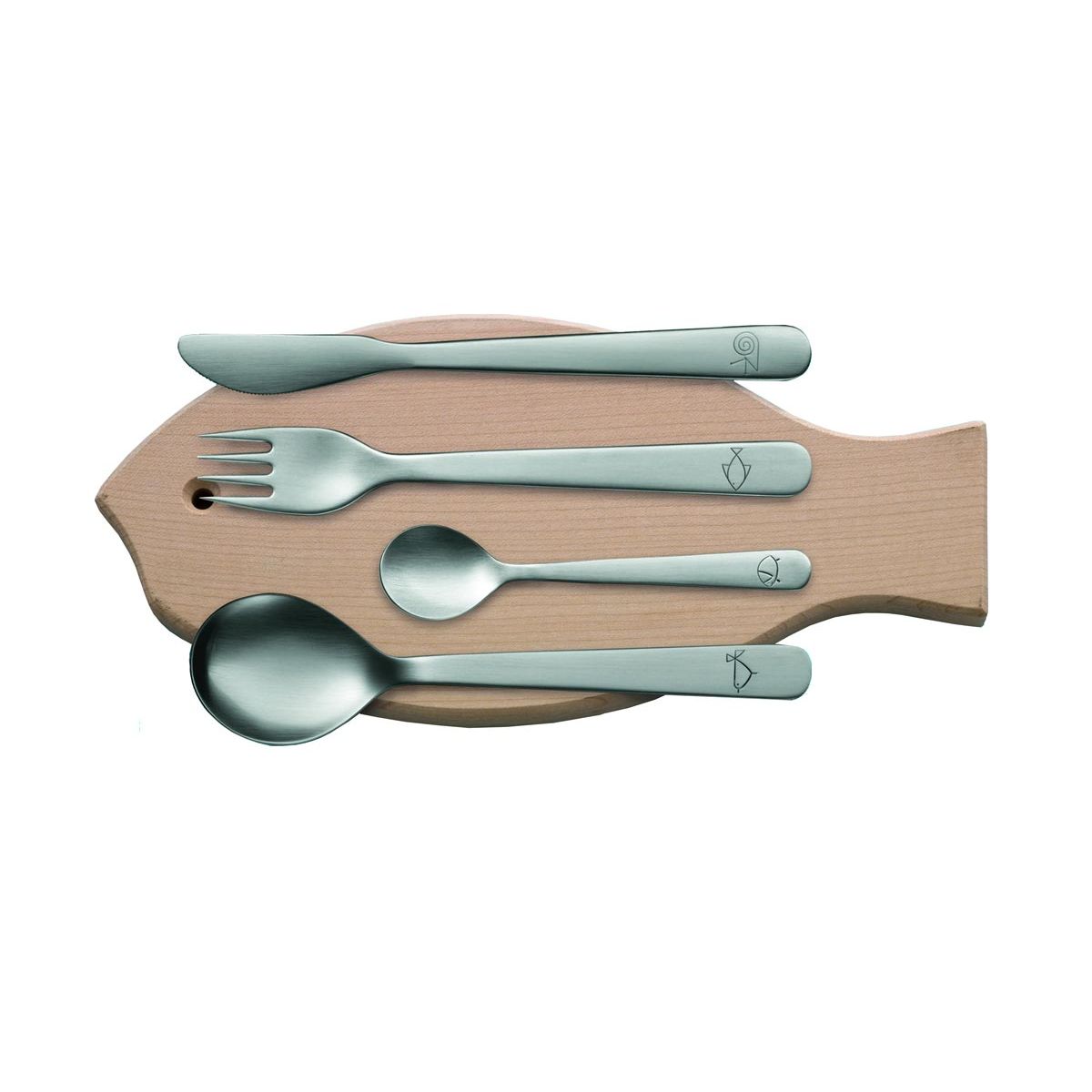 Mono Kids set di posate con tagliere