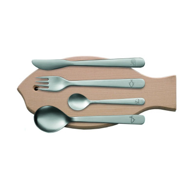 Mono Kids set di posate con tagliere