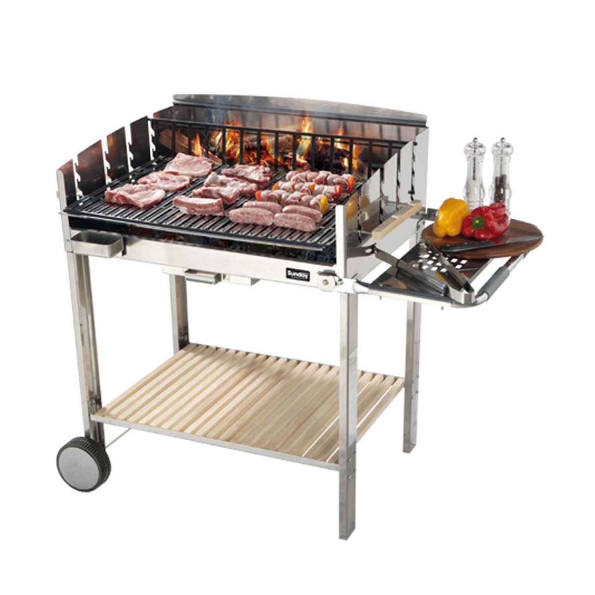 Barbecue Dragon 80 inox Sunday Designperte.it