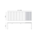 Set tavolo Rio 210 con 8 sedie Net scheda tecnica
