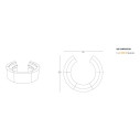 Bancone bar Break luminoso composizione consigliata versione circolare