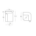 Bancone bar Break Corner luminoso scheda tecnica