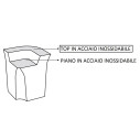 Top inox per bancone bar Jumbo Corner scheda tecnica