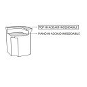 Top inox per bancone bar Break Corner scheda tecnica