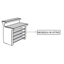 Mensola in vetro per bancone Break Line scheda tecnica
