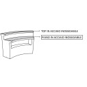 Piano inox per bancone bar Break scheda tecnica