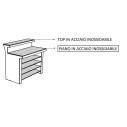 Piano inox per bancone bar Break Line scheda tecnica
