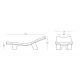 Low Lita Lounge chaise-longue Slide Design dimensioni